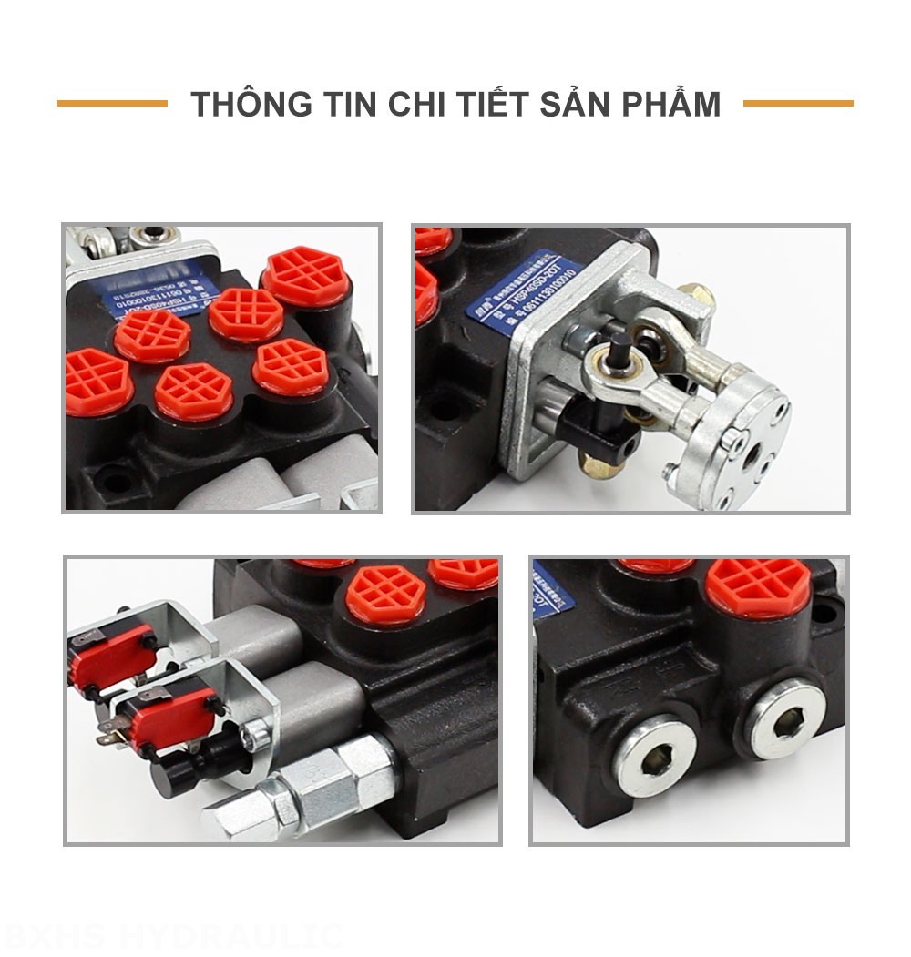 P40 Micro Switch Tay điều khiển Xy lanh 2 Van định hướng khối liền